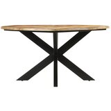  The Living Store Jedilna miza Ø150x76 cm trden robusten mangov les - Jedilna Miza, (21500523) | Shoptok.si