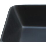 Nadgradni umivaonik crno-smeđi 46 x 35,5 x 13 cm keramički | shoptok.hr