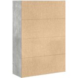 vidaXL Knjižna omara betonsko siva 80x30x114 cm inženirski les | Shoptok.si