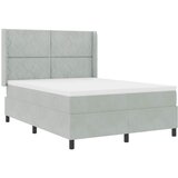 Krevet s opruga kutije Svijetlo siva 160 x 200 cm Baršun | shoptok.hr