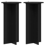  Stalak za biljke 2 pcs Crna 40 x 40 x 80 cm Konstruirano drvo | shoptok.hr