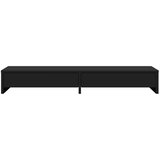  Stalak za monitor s ladicama crni 100 x 27 x 15 cm drveni | shoptok.hr