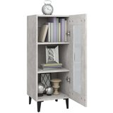 Komoda betonsko siva 34,5x34x90 cm konstruiran les, (20654793) | Shoptok.si