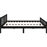  Za krevet od masivnog drva crni 200 x 200 cm | shoptok.hr