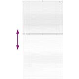 vidaXL Zavjesa za prozor sa zavjesama Ostalo Bijela 85 x 175 cm Aluminij | shoptok.hr