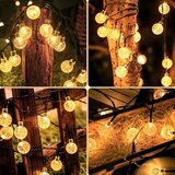  LED solarni dekorativni lanac 30xLED/8 funkcija 500 mAh 6,5 m IP67 topla bela | Eponuda.com