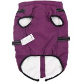 vidaXL Pasji plašč s pasom Nepremočljiv odsevni vijolični 4XL | Shoptok.si