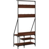  Stalak za odjeću i cipele smeđa boja hrasta 80x40x184 cm | shoptok.hr