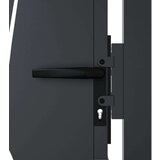vidaXL Vrtna vrata antracitna 105x130 cm jeklena dizajn trave | Shoptok.si