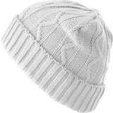 MSTRDS Beanie Cable Flap Beanie - White | Shoptok.si