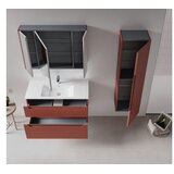 Hanah home Kupatilski ormarić sa umivaonikom i ogledalom (2 komada) Messina 100 v2 389 | Eponuda.com
