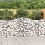  Lučne gabionske košare 2 kom 200x50x100/120cm pocinčano željezo Cijene