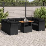  10-dijelni set vrtnih sofa od poliratana s jastucima | shoptok.hr