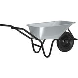 vidaXL Kolovrat Srebro in črno 141 x 60 x 57 cm Jeklo - - Srebrna - 13.6 - 141 x 60 x 57 cm - 2025- | Shoptok.si