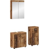  Set namještaja za kupaonicu TULUM 3 pcs Staro drvo | shoptok.hr