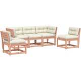 vidaXL 5-dijelni set vrtnih sofa s jastucima od masivne duglazije | shoptok.hr