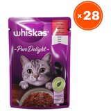 Whiskas Vlažna hrana za mačke Pure delight, Govedina, 85 g, 28 komada | Eponuda.com
