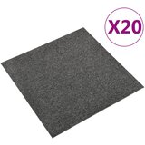 vidaXL Podne pločice s tepihom 20 kom 5 m² 50 x 50 cm antracit Cijene
