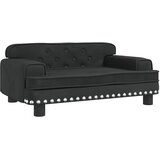  Krevet za pse crna 70 x 45 x 30 cm baršunasti | shoptok.hr