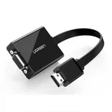 HDMI na VGA pretvarač s 3.5mm audio izlazom i MicroUSB napajanjem, crni