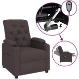  Električni naslonjač od tkanine tamnosmeđi | shoptok.hr