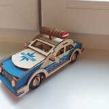  3d drvena slagalica - Policijski automobil | ePonuda.com