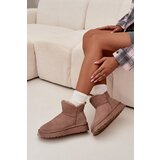 VINCEZA Suede Snow Boots for Women on Platform 97962 Beige | shoptok.hr