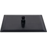  Glava za tuš od nehrđajućeg čelika 25 x 25 cm četvrtasta crna | shoptok.hr