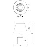  Stona lampa SODER 1xE27/60W/230V | Eponuda.com