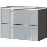 Germania Sivi zidni ormarić s umivaonikom u sjajnom dekoru 81x61 cm Vasio – | shoptok.hr