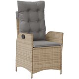 vidaXL Set od 5 Vrtnih Stolica s Jastučićima Bež Poli Rattan | shoptok.hr