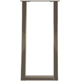  Noge za konzolni stol u obliku slova U, 2 kom, prirodni čelik, 38 x (72-73) cm, čelik | shoptok.hr