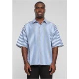 Urban Classics Men's short-sleeved shirt Striped Summer white/blue