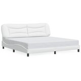  Okvir kreveta s LED-om bez madraca Hvar bijeli 200 x 200 cm | shoptok.hr