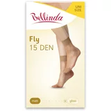 Bellinda FLY SOCKS 15 DEN - Women's ivory socks - almond