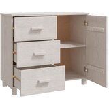  Komoda bijela 90 x 40 x 80 cm od masivne borovine | Eponuda.com