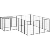  Kavez za pse crni 8 47 m² čelični | shoptok.hr