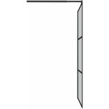 Pregrada za tuširanje 115 x 195 cm s tamnim staklom ESG crna | shoptok.hr