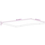  Ploča za radni stol zaobljena 100x80x2,5 cm od drva manga | shoptok.hr