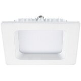 Greentech LED ugradbena svjetiljka (18 W, Topla bijela, Bijela, D x Š x V: 220 x 220 x 28 mm) u