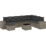  9-dijelni set vrtnih sofa od poliratana s jastucima sivi | shoptok.hr