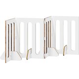  Preklopna ogradica za kućne ljubimce 4 pcs Drvo hrasta | shoptok.hr