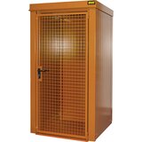 eurokraft pro Ognjevaren zabojnik za plinske jeklenke, za 9 jeklenk s Ø 230 mm, oranžne barve | Shoptok.si