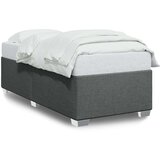 vidaXL Posteljni okvir temno siv 90x190 cm blago | Shoptok.si
