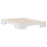 vidaXL Krevet s daskama Bijelo 135 x 190 cm Masivna borovina | shoptok.hr