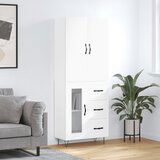 vidaXL Visoka komoda bijela 69 5x34x180 cm konstruirano drvo | shoptok.hr