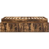  okvir za posteljo z omarico Prekajen hrast 100x200 cm, (22103213) | Shoptok.si