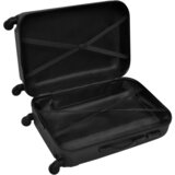  Trodijelni set čvrstih kovčega s kotačima crni 45,5/55/66 cm | shoptok.hr