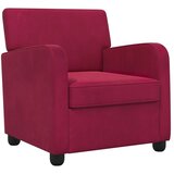  Fotelja Vinska crvena Baršun - boja crnog vina | shoptok.hr