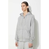 Carhartt WIP Dukserica Hooded Chase Jacket za muškarce, boja: siva, s kapuljačom, melanž, I033664.00MXX | shoptok.hr